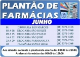 Plantão Farmácias - Junho 2018